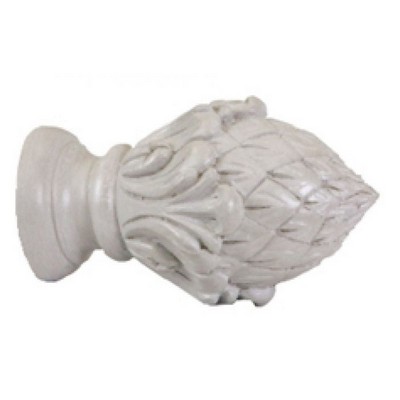Kirsch Pineacanthus Finial Shown in Winterwood