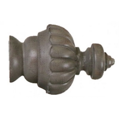 Kirsch Windsor Finial Shown in Slate