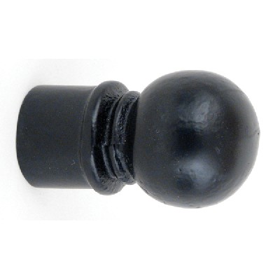 LJB Ball Iron Finial Shown in Black
