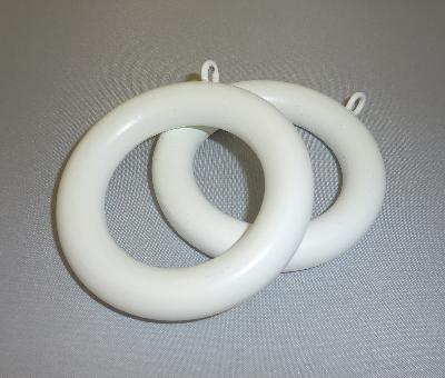 LJB 1 3/8 Inch White Smooth Wood Ring 