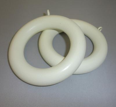 LJB 2 Inch Off White Smooth Wood Ring 