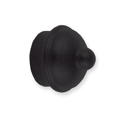 LJB 3/4 Inch Iron End Cap Shown in Black
