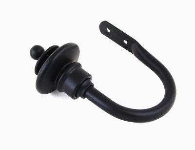 LJB Dbl Modern Iron Holdback Shown in Black