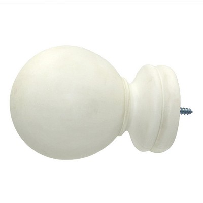 Menagerie Baluster Ball  Aged White