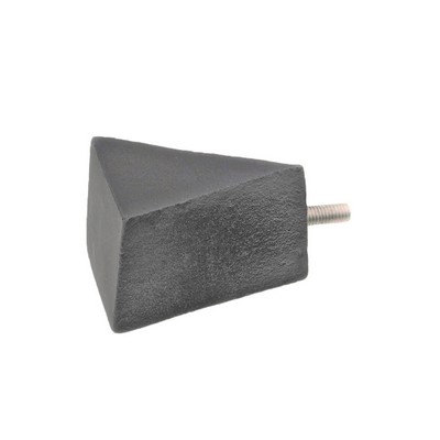 Menagerie Rectangular Twist Design Finial Gun Metal