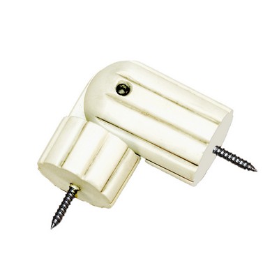 Menagerie Fluted Rod End Elbow  Aged White