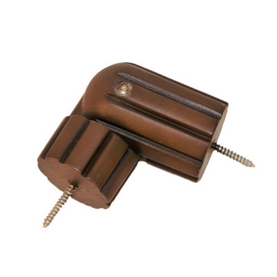 Menagerie Fluted Rod End Elbow  Faux Wood