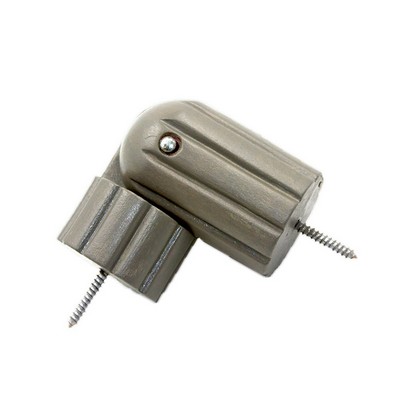 Menagerie Fluted Rod End Elbow  Grey Gold