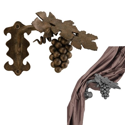Menagerie Tuscan Grape Vine Tieback Old World Bronze