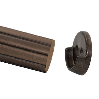 Menagerie Rod End Holder  Faux Wood