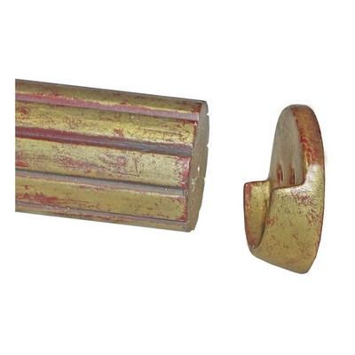 Menagerie Rod End Holder  Gilded Gold