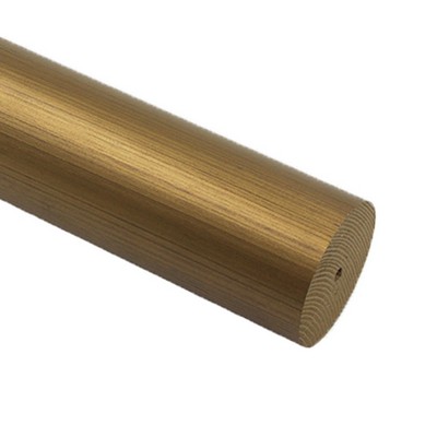 Menagerie Smooth Curtain Rod 4ft  Vintage Gold