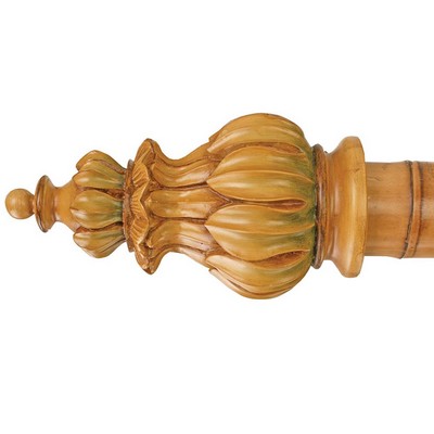Menagerie Crown Bamboo Finial Bamboo