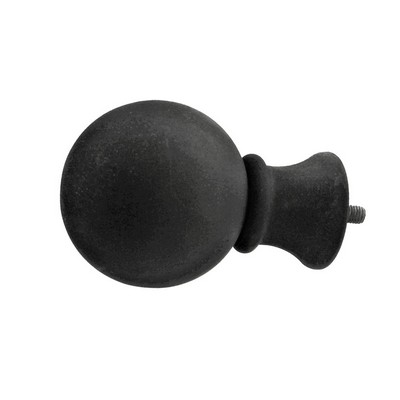 Menagerie Ball Finial Old World Black
