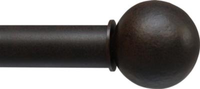 Ona Drapery Hardware Ball Shown in Black