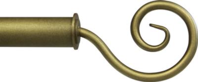 Ona Drapery Hardware Spiral Finial Shown in Brass