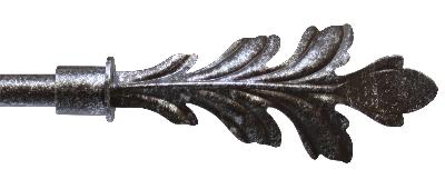 Ona Drapery Hardware Alba Finial Shown in Espresso