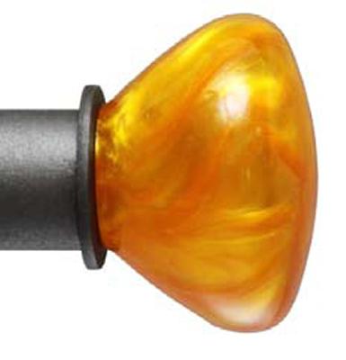 Ona Drapery Hardware Amber Opal 1 Inch Finial 
