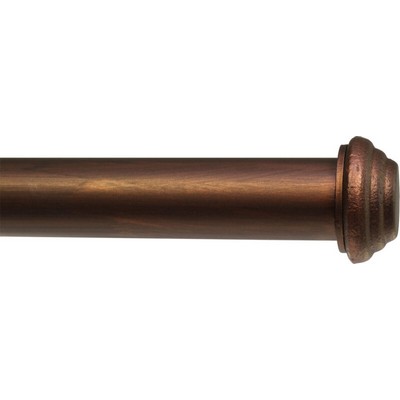 Ona Drapery Hardware Beaumont Finial Shown in Henna