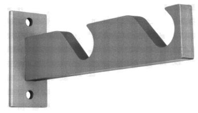 Ona Drapery Hardware Block Double Bracket 