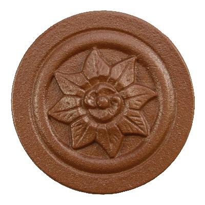 Ona Drapery Hardware Celeste Rosette Shown in Bronze