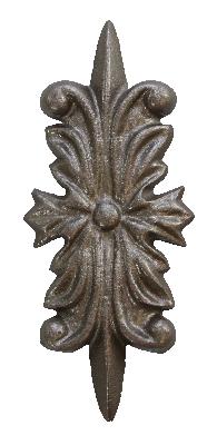 Ona Drapery Hardware Celestial Rosette Shown in Sable