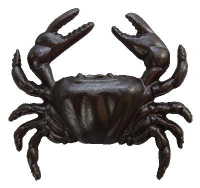 Ona Drapery Hardware Crab Rosette Shown in Black