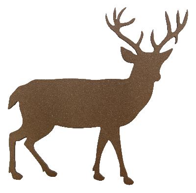 Ona Drapery Hardware Deer Rosette Shown in Nutmeg