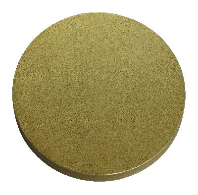 Ona Drapery Hardware Disc Rosette Shown in Brass