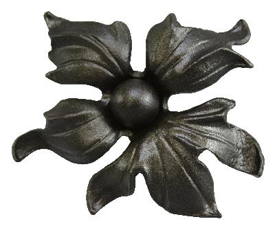 Ona Drapery Hardware Elle Rosette Shown in Black