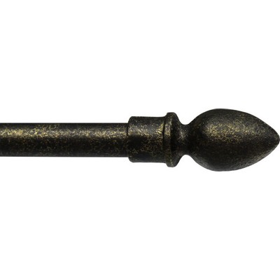 Ona Drapery Hardware Lemon Drop Finial Shown in Gold Blush