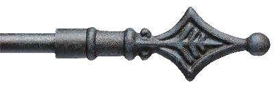 Ona Drapery Hardware Lucia Shown in French Blue