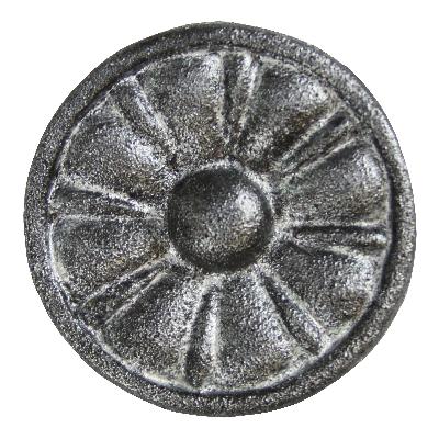 Ona Drapery Hardware Medallion Rosette Shown in Pewter