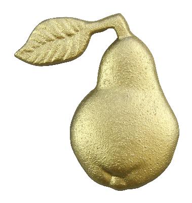 Ona Drapery Hardware Pear Rosette Shown in Gold