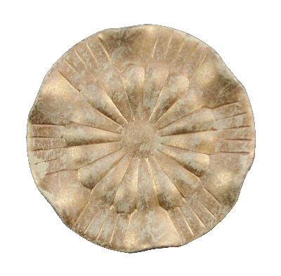 Ona Drapery Hardware Ripple Rosette Shown in Chalet