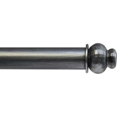 Ona Drapery Hardware Round Peg Finial Shown in Pewter