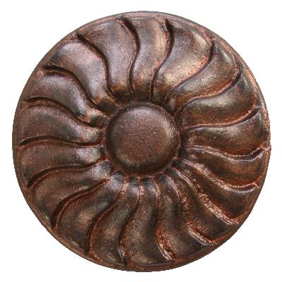 Ona Drapery Hardware Scalloped Rosette Henna