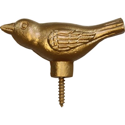 Ona Drapery Hardware Songbird Peg Shown in Gilt