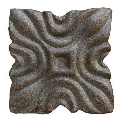 Ona Drapery Hardware Vision Rosette Aged Iron