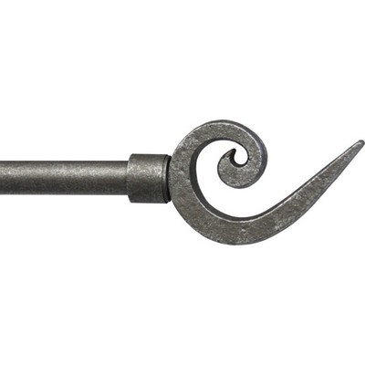 Ona Drapery Hardware Zolle Finial Shown in Mineral
