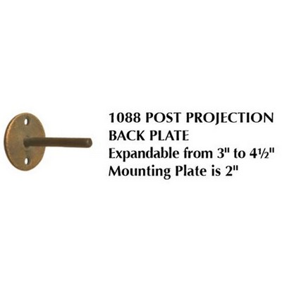 Orion Ornamental Iron  Inc Tieback Post 