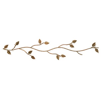 Orion Ornamental Iron  Inc Rosevine Leaves Curtain Rod 