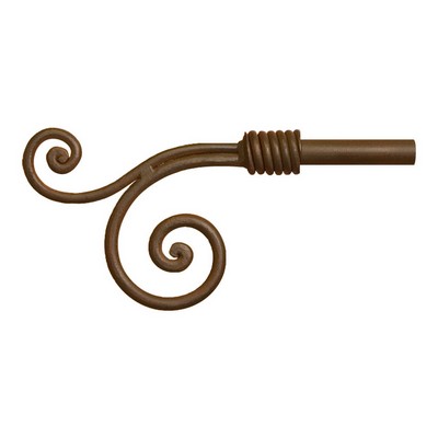Orion Ornamental Iron  Inc 400 Iron Art Finial Shown in Naturelle Color