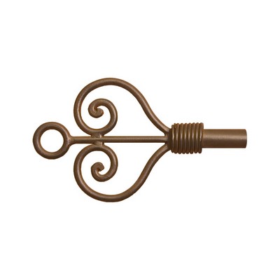 Orion Ornamental Iron  Inc 401 Iron Art Finial Shown in Naturelle Color