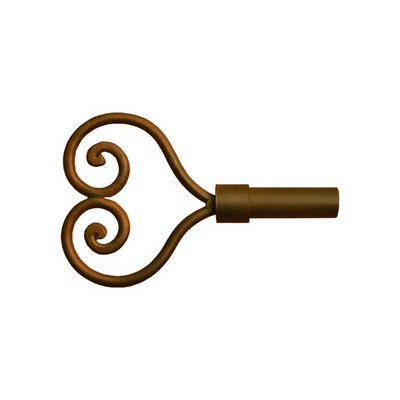 Orion Ornamental Iron  Inc 402 Iron Art Finial Shown in Naturelle Color