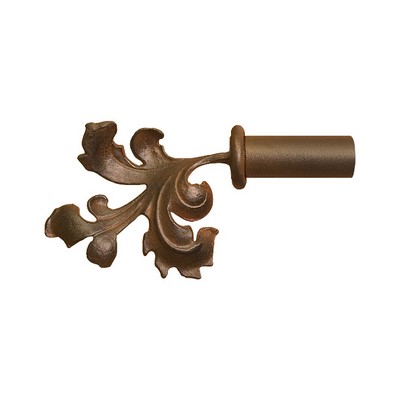 Orion Ornamental Iron  Inc 418 Iron Art Finial Shown in Naturelle Color