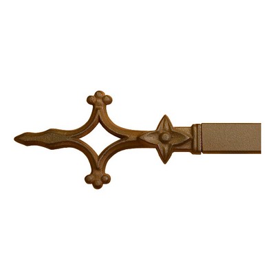 Orion Ornamental Iron  Inc 421 Iron Art Finial Shown in Naturelle Color