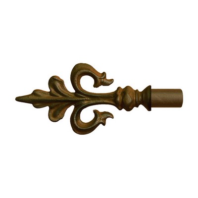 Orion Ornamental Iron  Inc 503 Iron Art Finial Shown in Naturelle Color