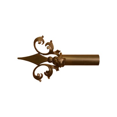 Orion Ornamental Iron  Inc 509 Iron Art Finial Shown in Naturelle Color