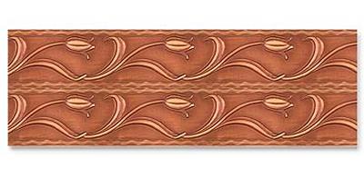 Orion Ornamental Iron  Inc Tulip Double Metal Cornice (Finish C) 